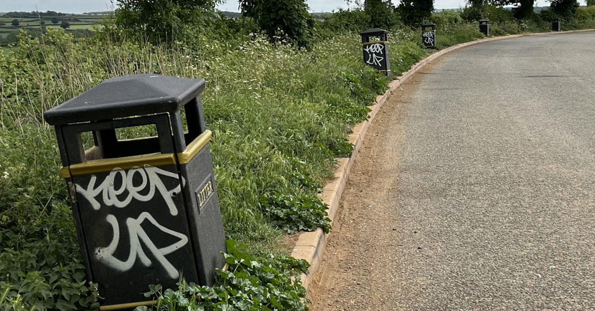 Bins Vandalised